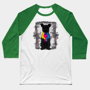 Patterdale Terrier Minimal Canvas Print Art Baseball T-Shirt